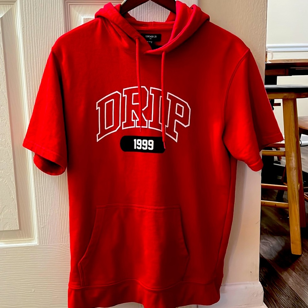 Drip short sleeve hoodie